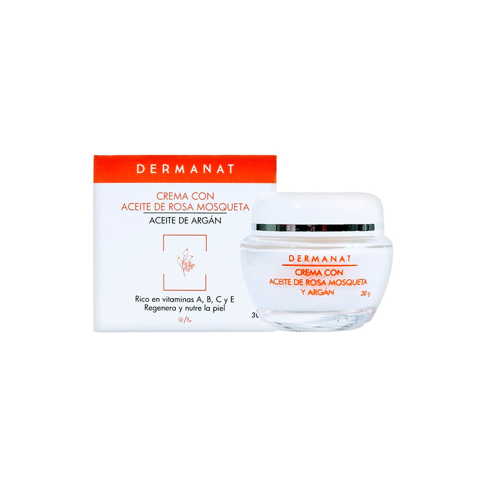 Crema con aceite de rosa mosqueta y argán