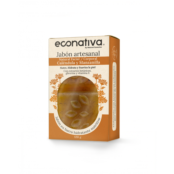 Jabón barra caléndula, manzanilla y miel