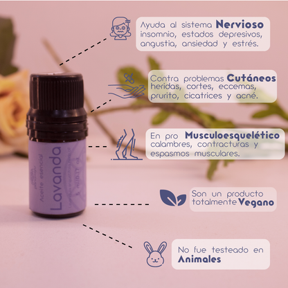 Aceite esencial de lavanda